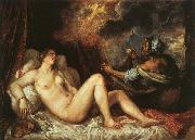  Titian Danae oil painting